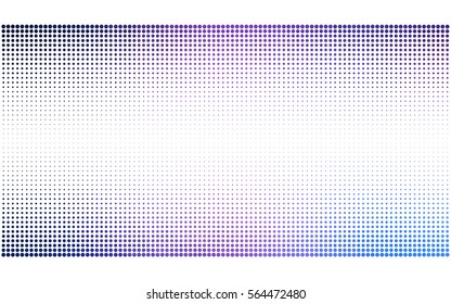 Light Pink, Blue vector modern geometrical circle abstract background. Dotted texture, seamless template. Geometric pattern in halftone style with gradient. 