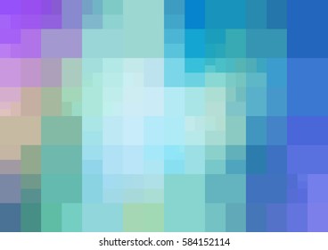 Light Pink, Blue vector modern geometrical abstract background. Texture template. Geometric pattern in Origami style with gradient. 