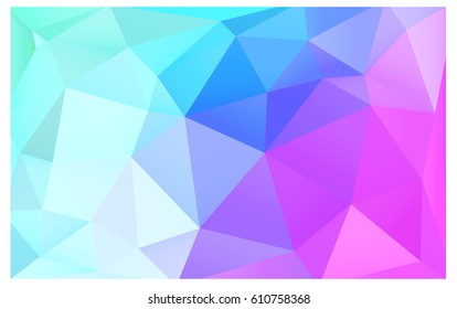 Light Pink, Blue vector modern geometrical abstract background. Texture, new background. Geometric background in Origami style with gradient. 