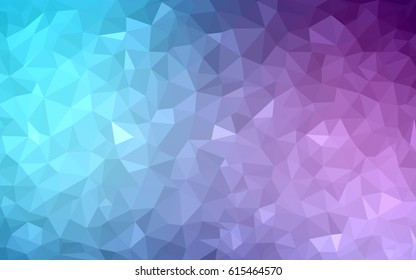 Light Pink, Blue vector modern geometrical abstract background. Texture, new background. Geometric background in Origami style with gradient. 