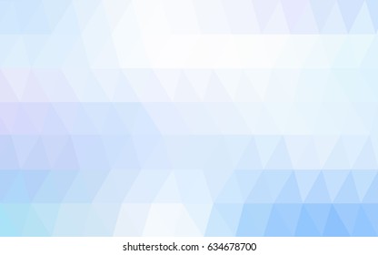 Light Pink, Blue vector modern geometrical abstract background. Texture, new background. Geometric background in Origami style with gradient. 