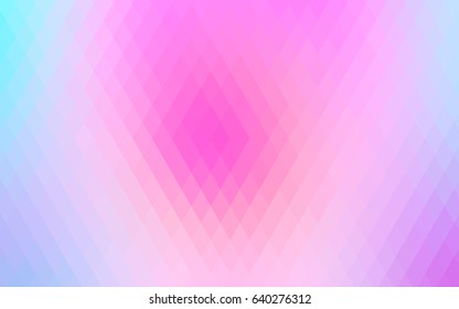 Light Pink, Blue vector modern geometrical background. Abstract template. Geometric pattern in square style with gradient.