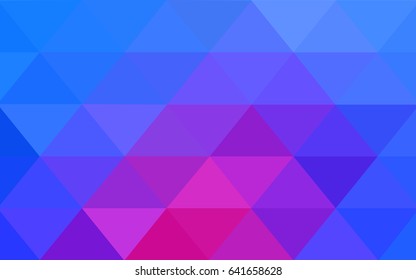 Light Pink, Blue vector modern geometrical abstract background. Texture, new background. Geometric background in Origami style with gradient. 
