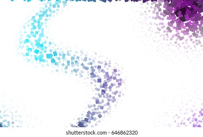 Light Pink, Blue vector modern geometrical background. Abstract template. Geometric pattern in square style with gradient.