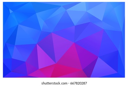 Light Pink, Blue vector modern geometrical abstract background. Texture, new background. Geometric background in Origami style with gradient. 