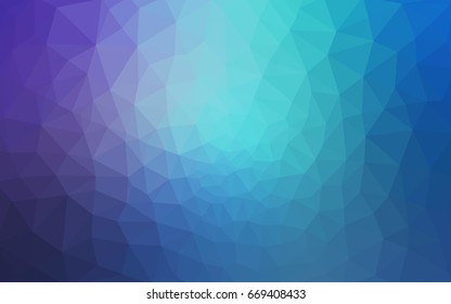 Light Pink, Blue vector modern geometrical abstract background. Texture, new background. Geometric background in Origami style with gradient. 