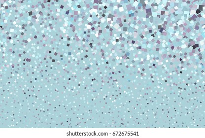 Light Pink, Blue vector modern geometrical background. Abstract template. Geometric pattern in square style with gradient.