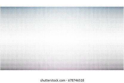 Light Pink, Blue vector modern geometrical circle abstract background. Dotted texture template. Geometric pattern in halftone style with gradient. 