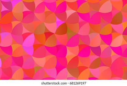Light Pink, Blue vector modern geometrical circle abstract background. Dotted texture template. Geometric pattern in halftone style with gradient. 