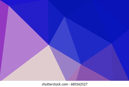 Light Pink, Blue vector modern geometrical abstract background. Texture, new background. Geometric background in Origami style with gradient. 