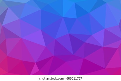 Light Pink, Blue vector modern geometrical abstract background. Texture, new background. Geometric background in Origami style with gradient. 