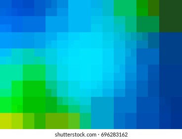Light Pink, Blue vector modern geometrical abstract background. Texture template. Geometric pattern in Origami style with gradient. 