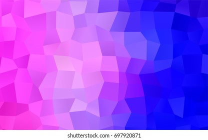Light Pink, Blue vector modern geometrical background. Abstract template. Geometric pattern in square style with gradient.