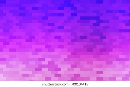 Light Pink, Blue vector modern geometrical background. Abstract template. Geometric pattern in square style with gradient.