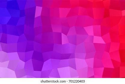 Light Pink, Blue vector modern geometrical background. Abstract template. Geometric pattern in square style with gradient.