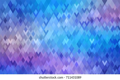 Light Pink, Blue vector modern geometrical background. Abstract template. Geometric pattern in square style with gradient.