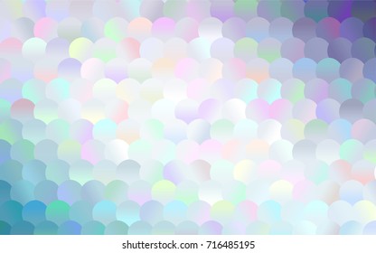 Light Pink, Blue vector modern geometrical circle abstract background. Dotted texture template. Geometric pattern in halftone style with gradient. 