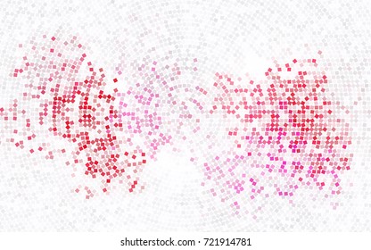 Light Pink, Blue vector modern geometrical background. Abstract template. Geometric pattern in square style with gradient.