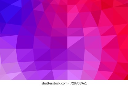Light Pink, Blue vector modern geometrical abstract background. Texture, new background. Geometric background in Origami style with gradient. 
