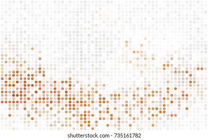 Light Pink, Blue vector modern geometrical circle abstract background. Dotted texture template. Geometric pattern in halftone style with gradient. 