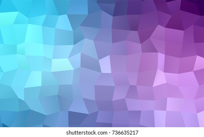 Light Pink, Blue vector modern geometrical background. Abstract template. Geometric pattern in square style with gradient.