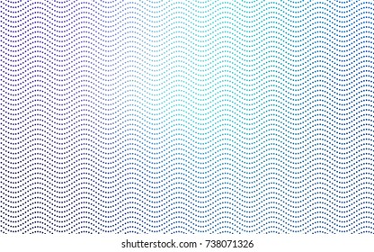 Light Pink, Blue vector modern geometrical circle abstract background. Dotted texture template. Geometric pattern in halftone style with gradient. 