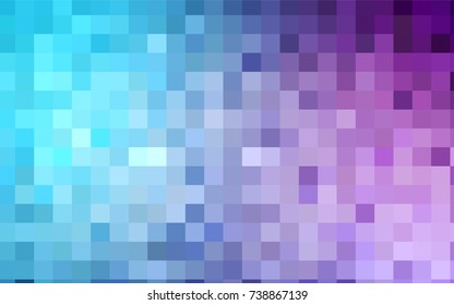 Light Pink, Blue vector modern geometrical background. Abstract template. Geometric pattern in square style with gradient.