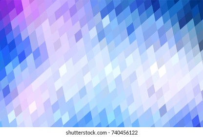 Light Pink, Blue vector modern geometrical background. Abstract template. Geometric pattern in square style with gradient.
