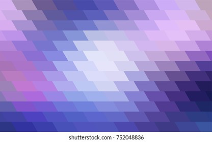 Light Pink, Blue vector modern geometrical background. Abstract template. Geometric pattern in square style with gradient.
