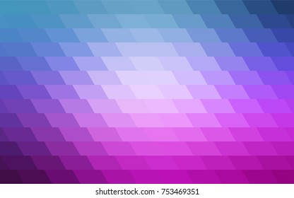 Light Pink, Blue vector modern geometrical background. Abstract template. Geometric pattern in square style with gradient.