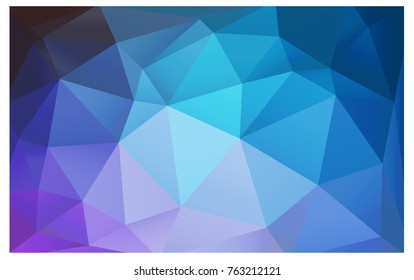 Light Pink, Blue vector modern geometrical abstract background. Texture, new background. Geometric background in Origami style with gradient. 