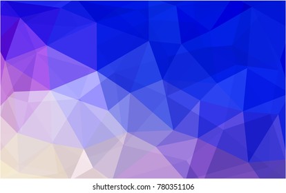 Light Pink, Blue vector modern geometrical abstract background. Texture, new background. Geometric background in Origami style with gradient. 