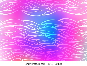 Light Pink, Blue vector natural elegant template. Sketchy hand drawn doodles on blurred background. A new texture for your design.