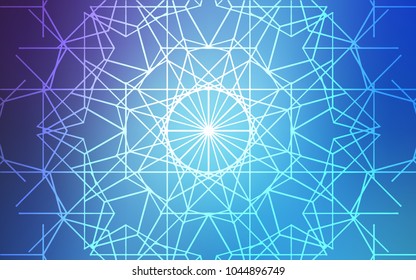 Light Pink, Blue vector natural abstract template. Doodle illustration made by child in Origami style with gradient. The template can be used as a background for cell phones.