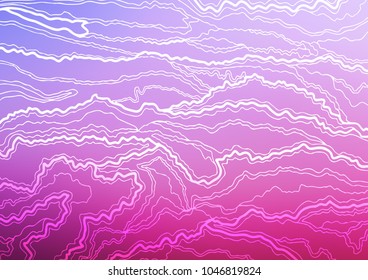Light Pink, Blue vector natural abstract template. A vague abstract illustration with doodles in Indian style. The template can be used as a background for cell phones.