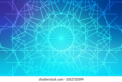 Light Pink, Blue vector natural elegant artwork. Blurred decorative design in Indian style with lines drown by child. The template can be used as a background for cell phones.