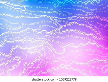 Light Pink, Blue vector natural abstract pattern. Creative illustration in blurred style with doodles and Zen tangles. Hand painted design for web, wrapping, wallpaper.
