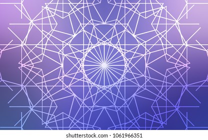 Light Pink, Blue vector natural elegant pattern. Colorful abstract illustration with lines drawn by child in Asian style. The pattern can be used for heads of websites and designs.