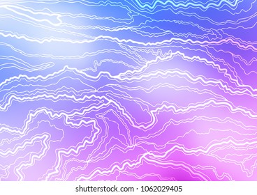 Light Pink, Blue vector natural abstract template. Blurred decorative design in Indian style with Zen tangles. The elegant pattern can be used as a part of a brand book.
