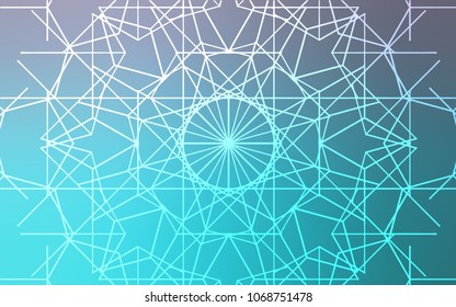 Light Pink, Blue vector natural abstract background. Decorative shining childish illustration with doodles on abstract template. A completely new design for your business.