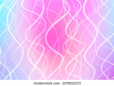 Light Pink, Blue vector natural abstract background. A vague abstract illustration with doodles in Indian style. Hand painted design for web, wrapping, wallpaper.