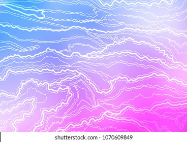 Light Pink, Blue vector natural abstract pattern. Blurred decorative design in Indian style with Zen tangles. The elegant pattern can be used as a part of a brand book.