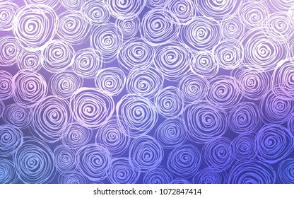 Light Pink, Blue vector natural elegant pattern. A completely new color illustration in doodle style with roses. The completely new template can be used for your brand book.
