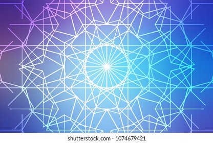 Light Pink, Blue vector natural elegant pattern. Modern geometrical abstract illustration with doodles drawn by child. The pattern can be used for wallpapers and coloring books.