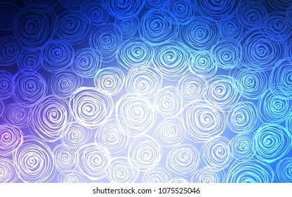 Light Pink, Blue vector natural abstract pattern. Colorful abstract illustration with roses in doodle style. Brand-new style for your business design.