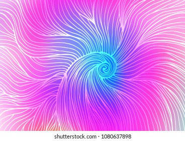Light Pink, Blue vector natural abstract pattern. Decorative shining illustration with doodles on abstract template. The elegant pattern can be used as a part of a brand book.