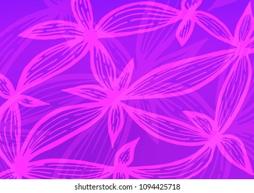 Light Pink, Blue vector natural elegant texture. Shining colored illustration with doodles in Zen tangle style. The pattern can be used for heads of websites and designs.