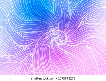 Light Pink, Blue vector natural elegant pattern. Modern geometrical abstract illustration with doodles. The pattern can be used for coloring books and pages for kids.