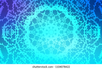 Light Pink, Blue vector natural abstract template. Sketchy doodles drawn by child on blurred background. The template can be used as a background for cell phones.