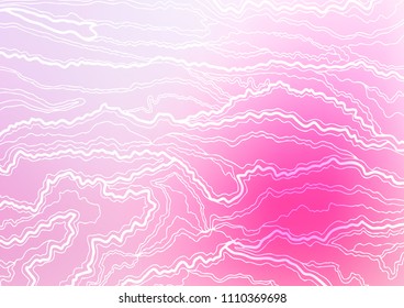 Light Pink, Blue vector natural elegant background. Colorful abstract illustration with lines in Asian style. The pattern can be used for wallpapers and coloring books.
